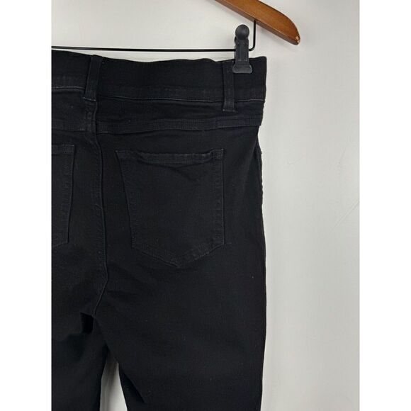 SPANX Womens Ankle Skinny Pull On Jeans High Rise Jegging in Clean Black Size L - Picture 6 of 7